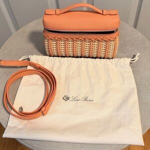 Loro Piana Wicker Calfskin L19 Extra Pocket Bag